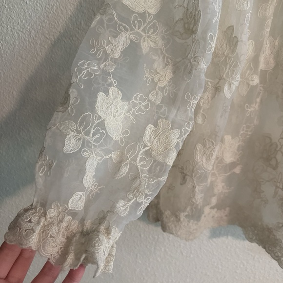 Sundance Sheer Floral Lace Blouse - Picture 9 of 9